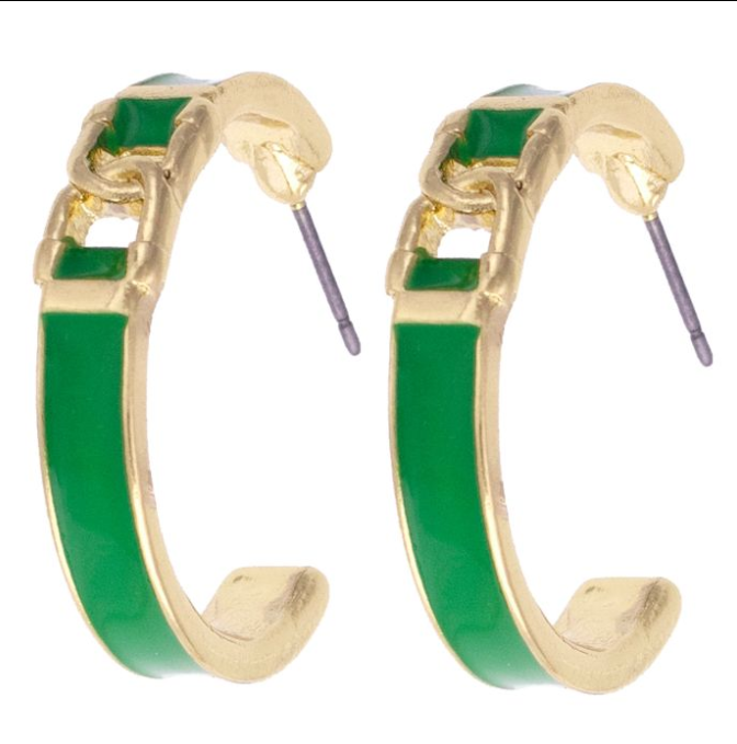 Wild Again Lyra Linked Hoop Earrings