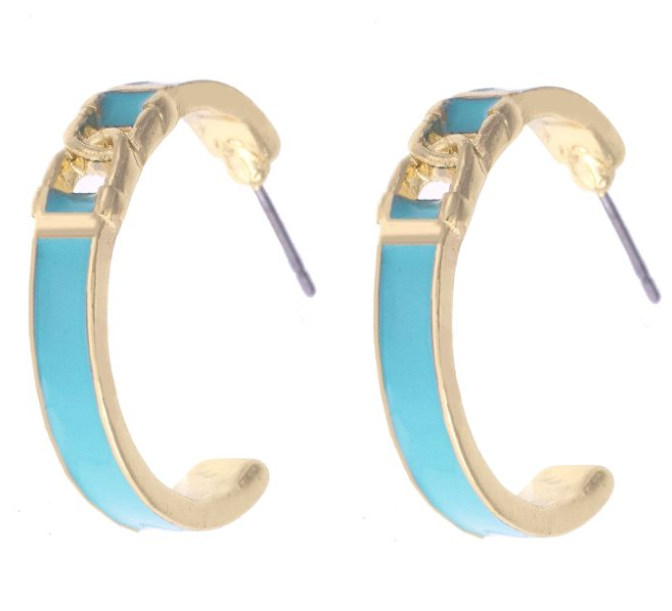 Wild Again Lyra Linked Hoop Earrings