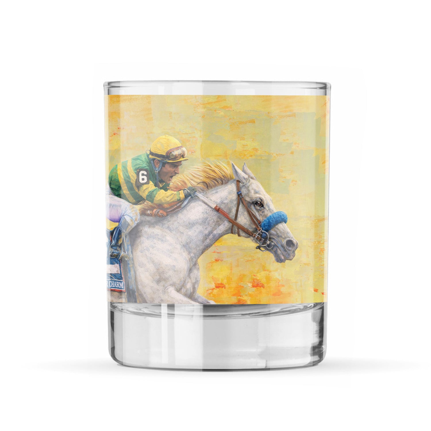 Silver Charm In Action Rocks Glass